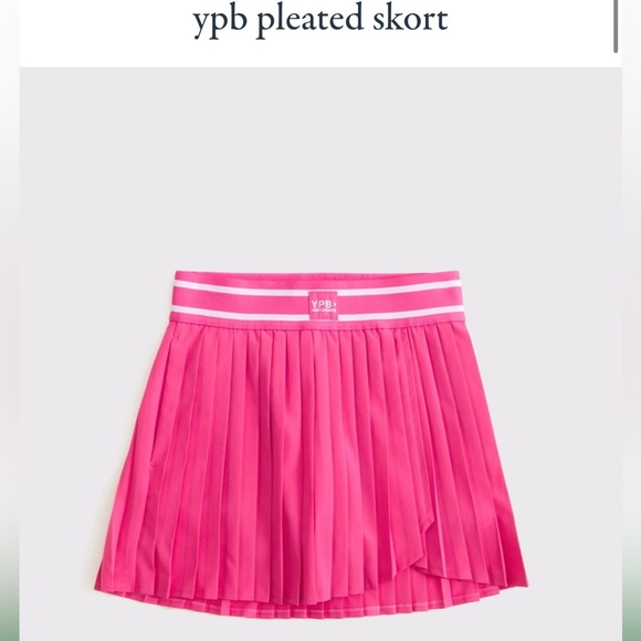 NWT Abercrombie Kids A&F ypb your personal best girls pleated skort size 11/12 - Picture 13 of 15